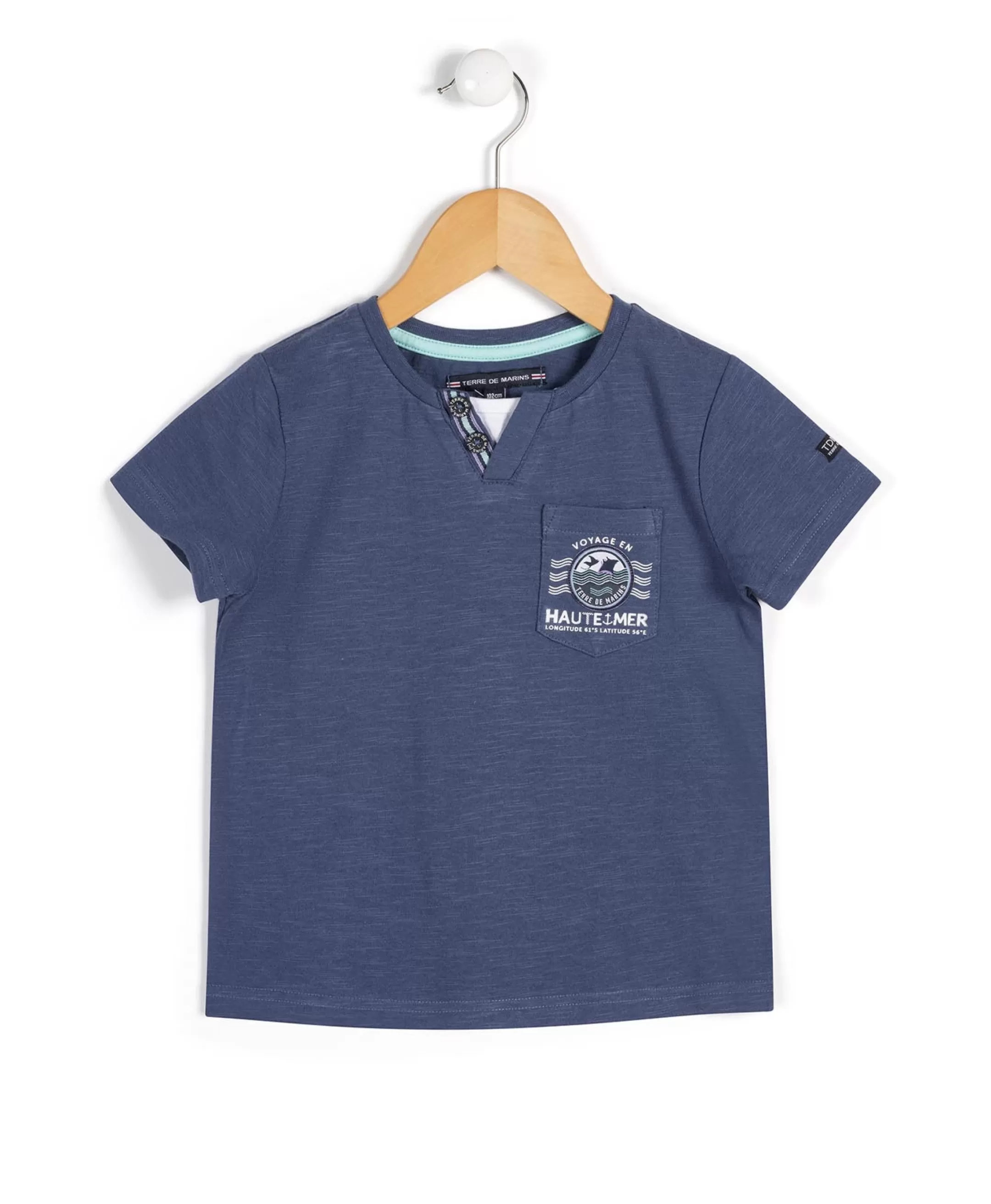 Terre de Marins TEE SHIRT MC BLEU ARDOISE CAPLA Clearance