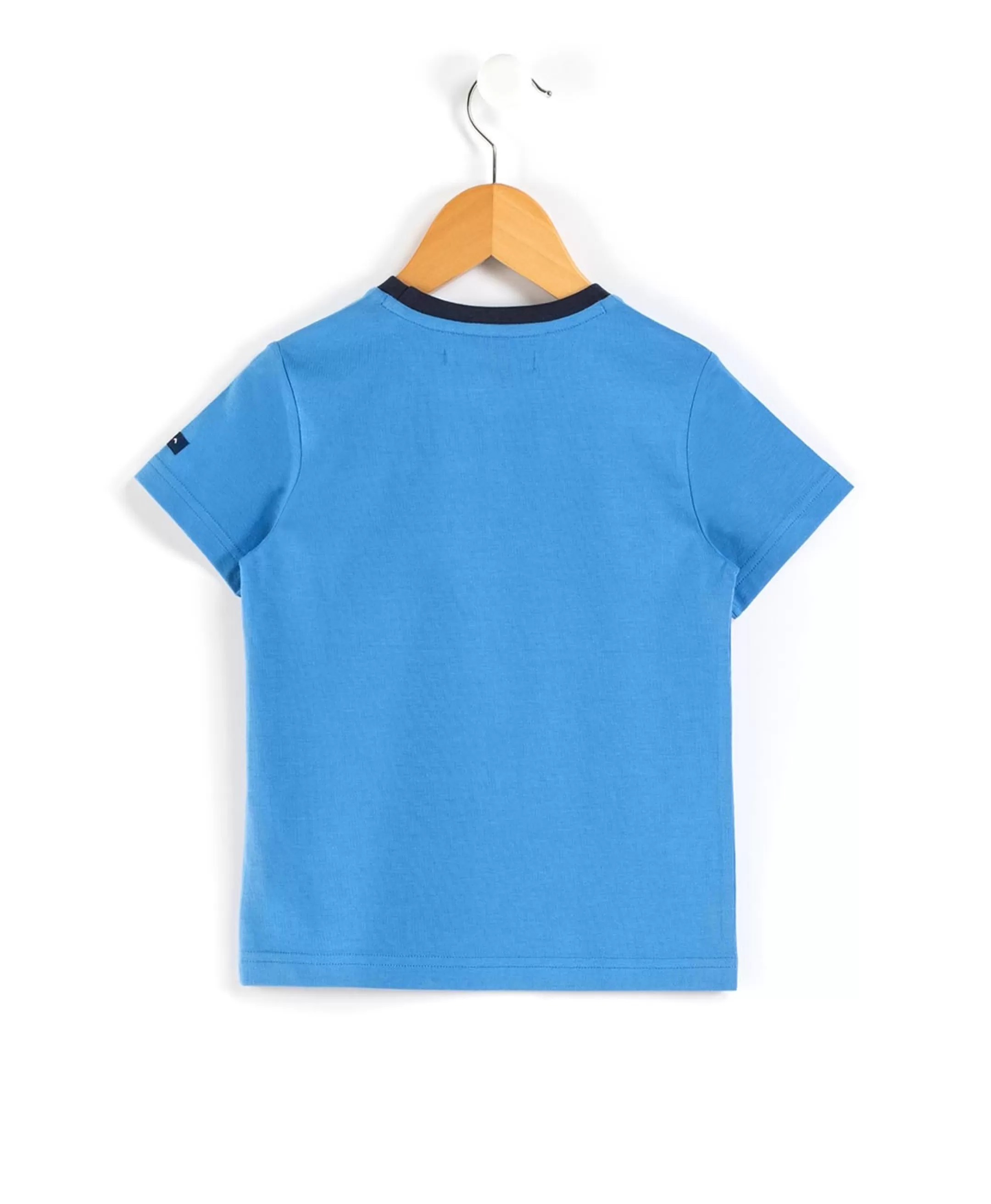 Terre de Marins TEE SHIRT MC BLEU AZUR AXUL Fashion