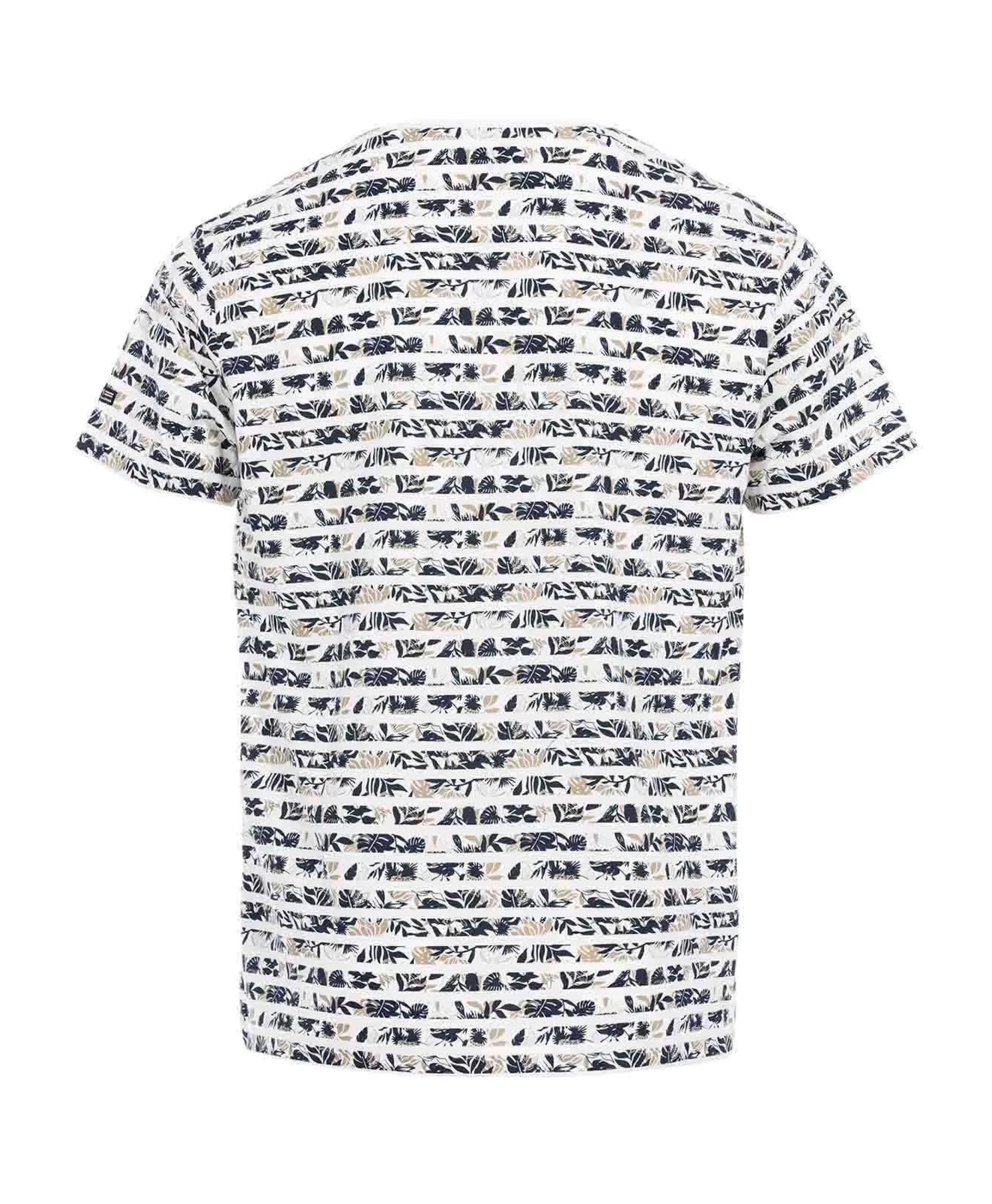 Terre de Marins TEE SHIRT MC FOND BLANC RAYE BLEU FARDOL Discount