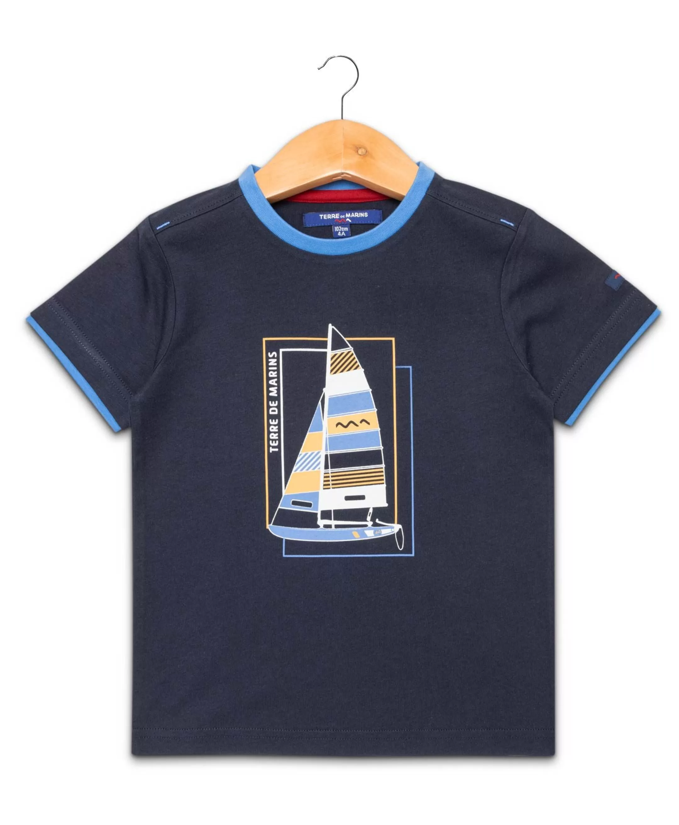 Terre de Marins TEE SHIRT MC INDIGO AXUL Fashion