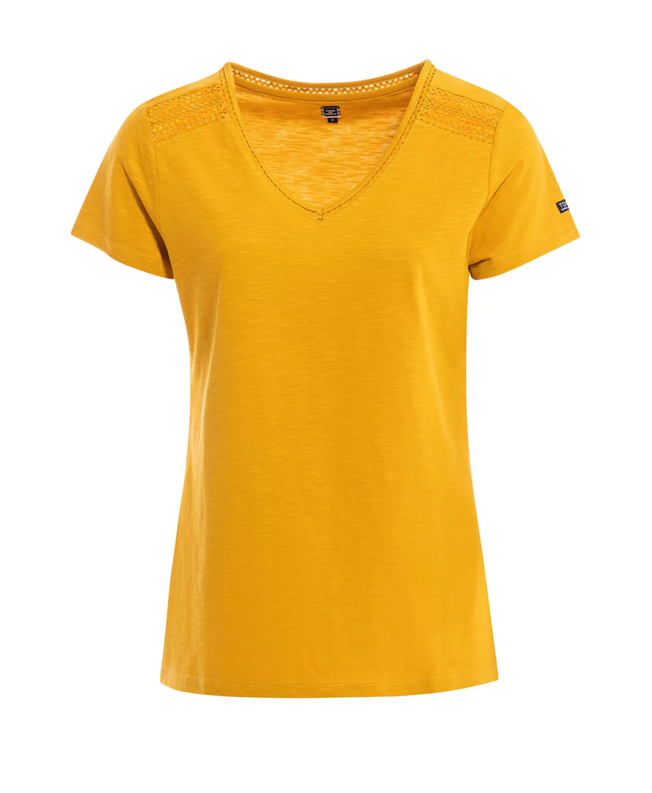 Terre de Marins TEE SHIRT MC JAUNE AMBRE VELODE Cheap