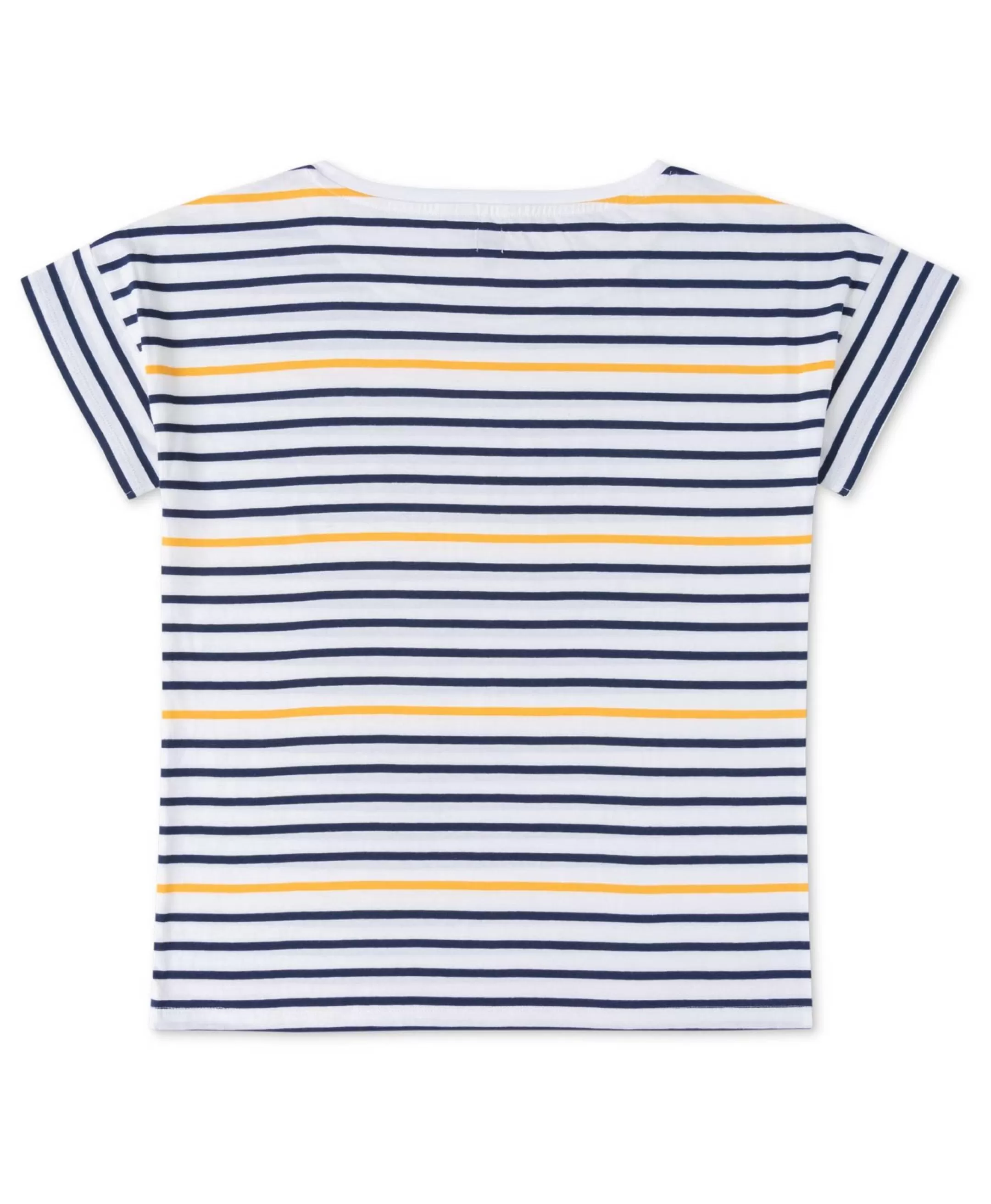 Terre de Marins TEE SHIRT MC RAYE JAUNE ASMAR Best Sale