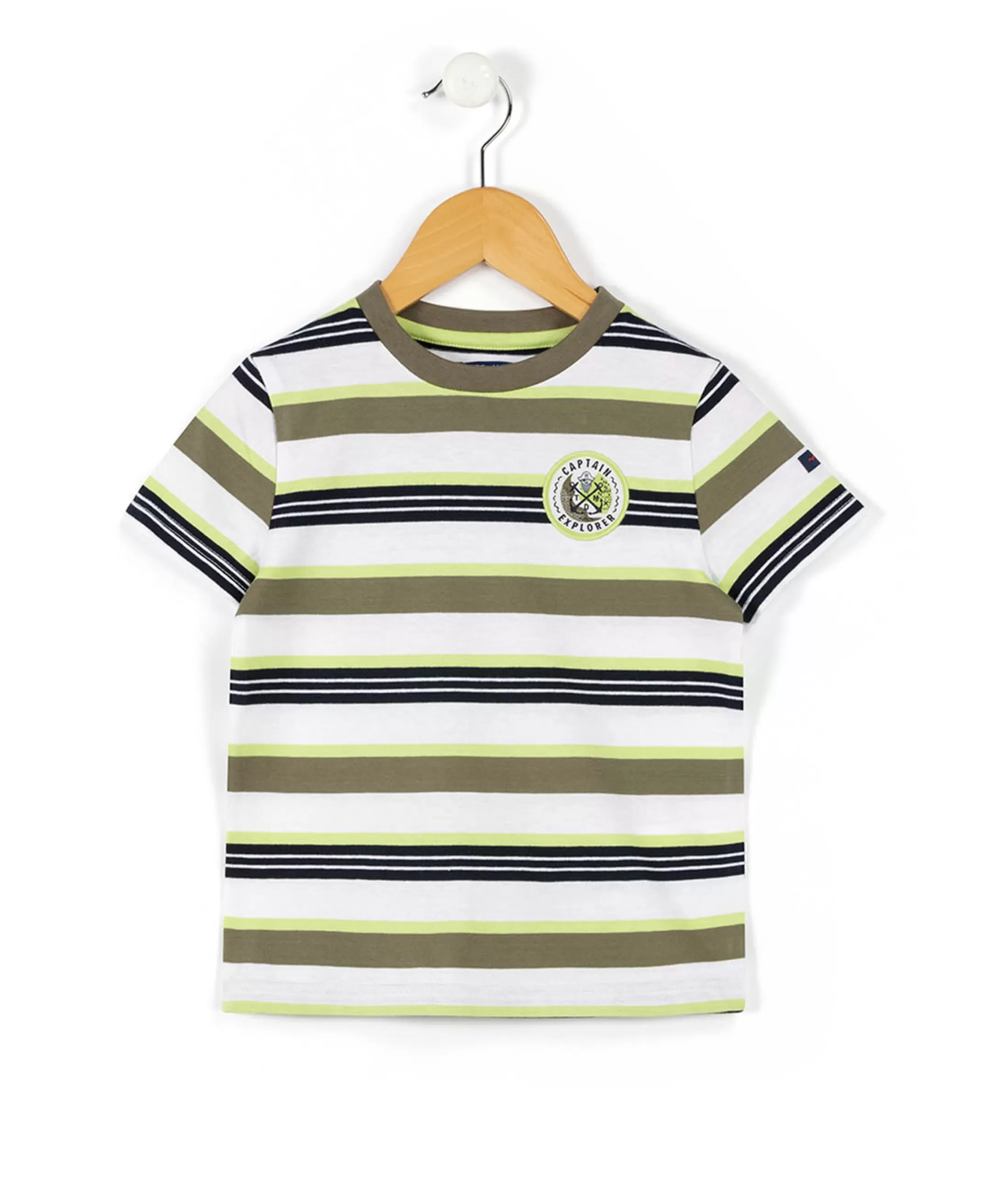 Terre de Marins TEE SHIRT MC RAYE MULTICOLORE AGIL Discount