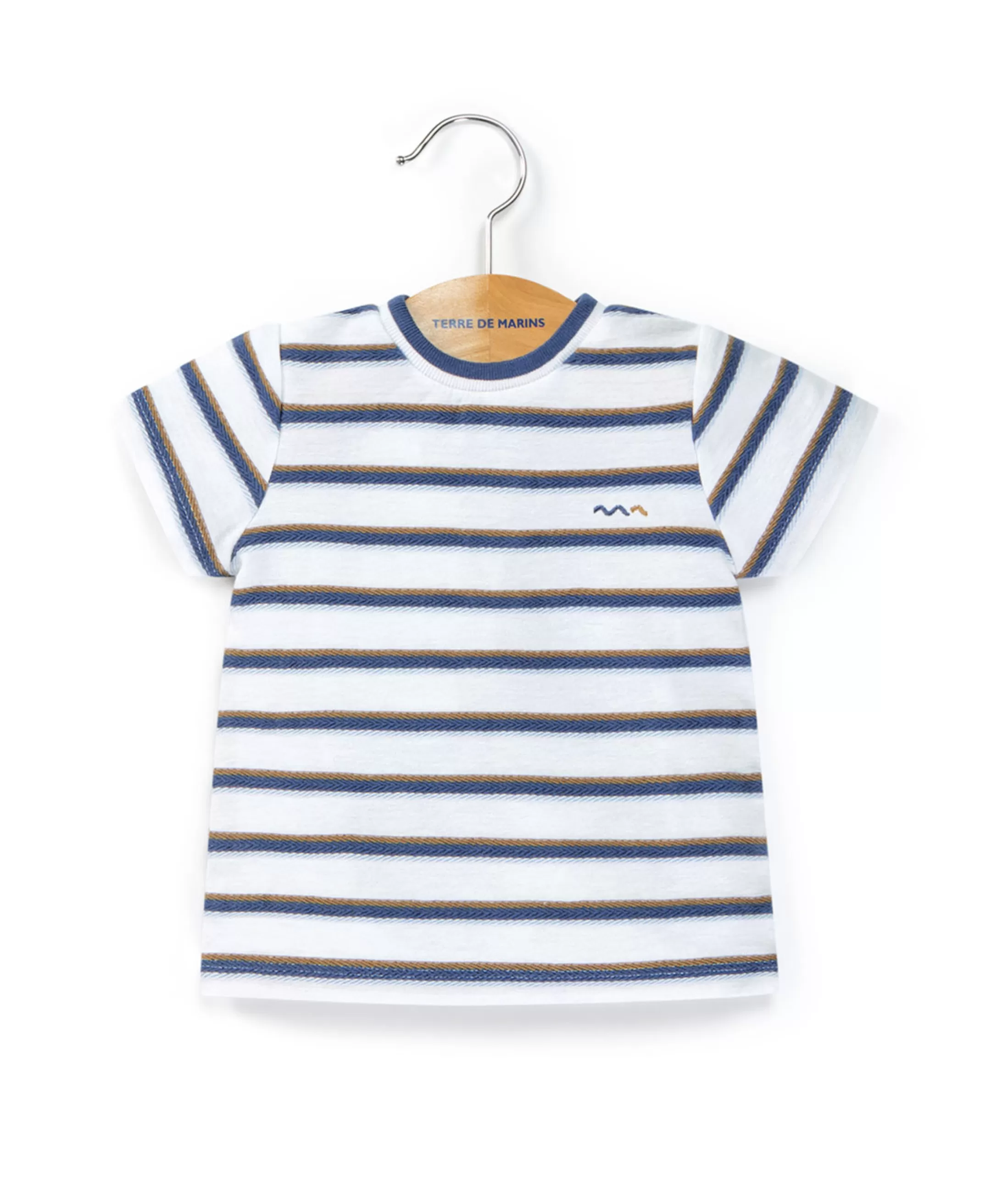 Terre de Marins TEE SHIRT MC RAYE MULTICOLORE COUROL New