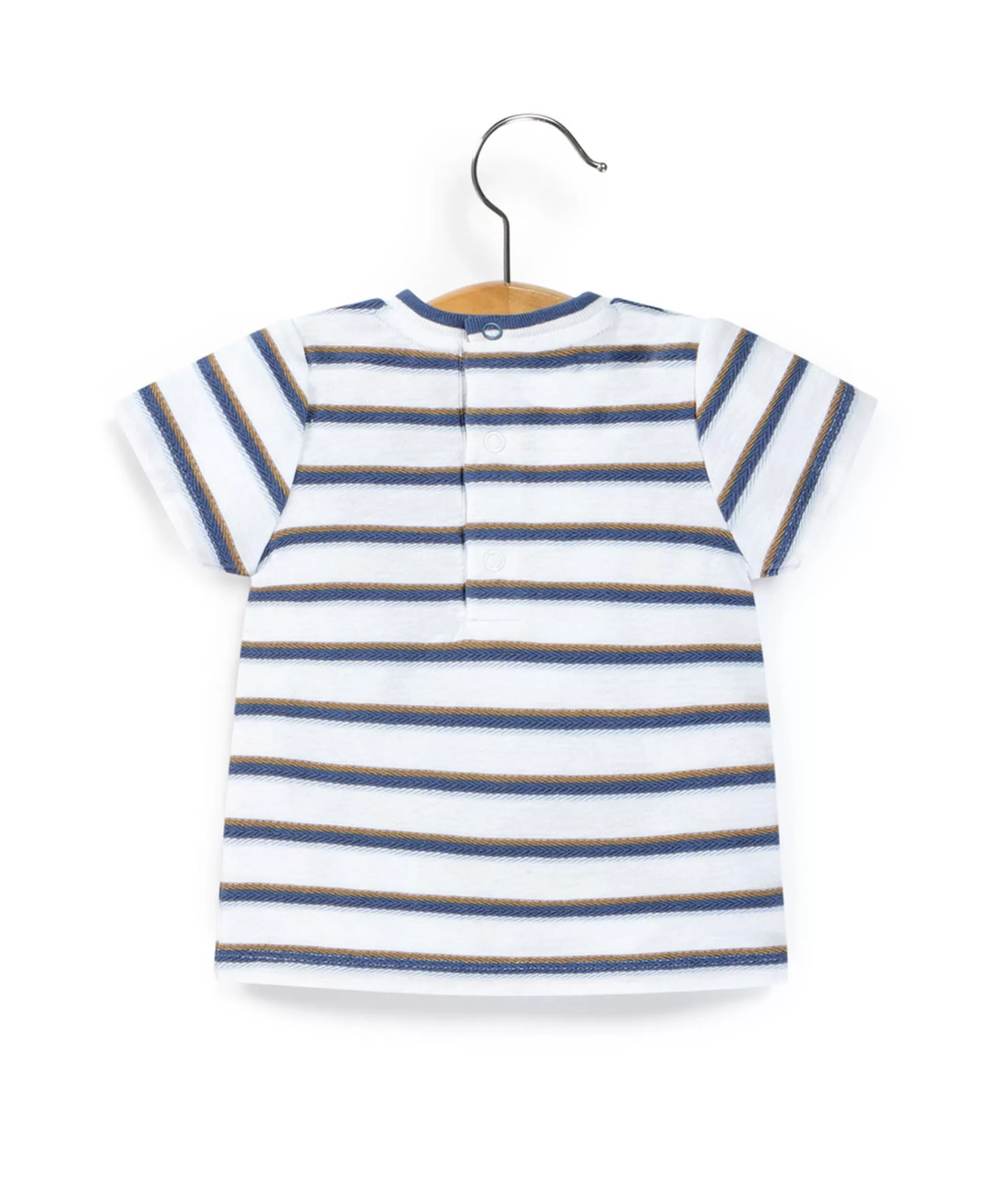 Terre de Marins TEE SHIRT MC RAYE MULTICOLORE COUROL New