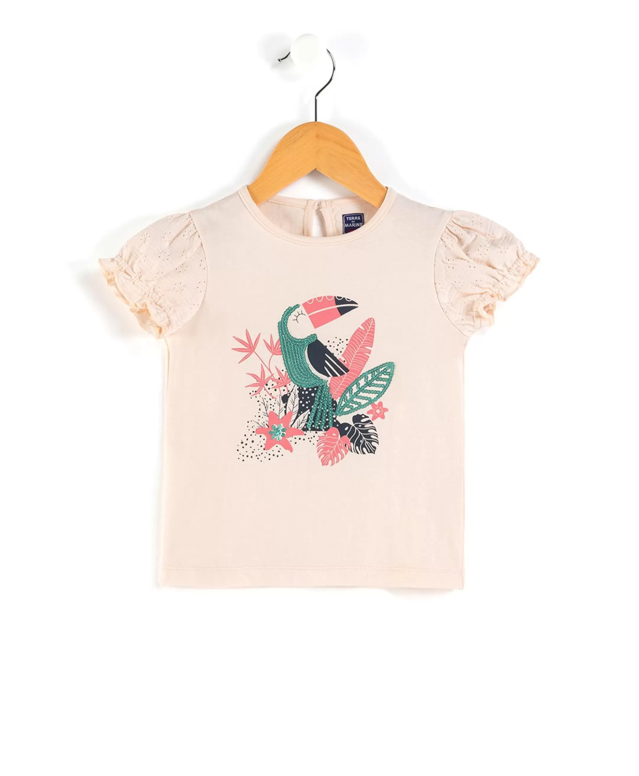 Terre de Marins TEE SHIRT MC ROSE SMOOTHIE ADOVE New