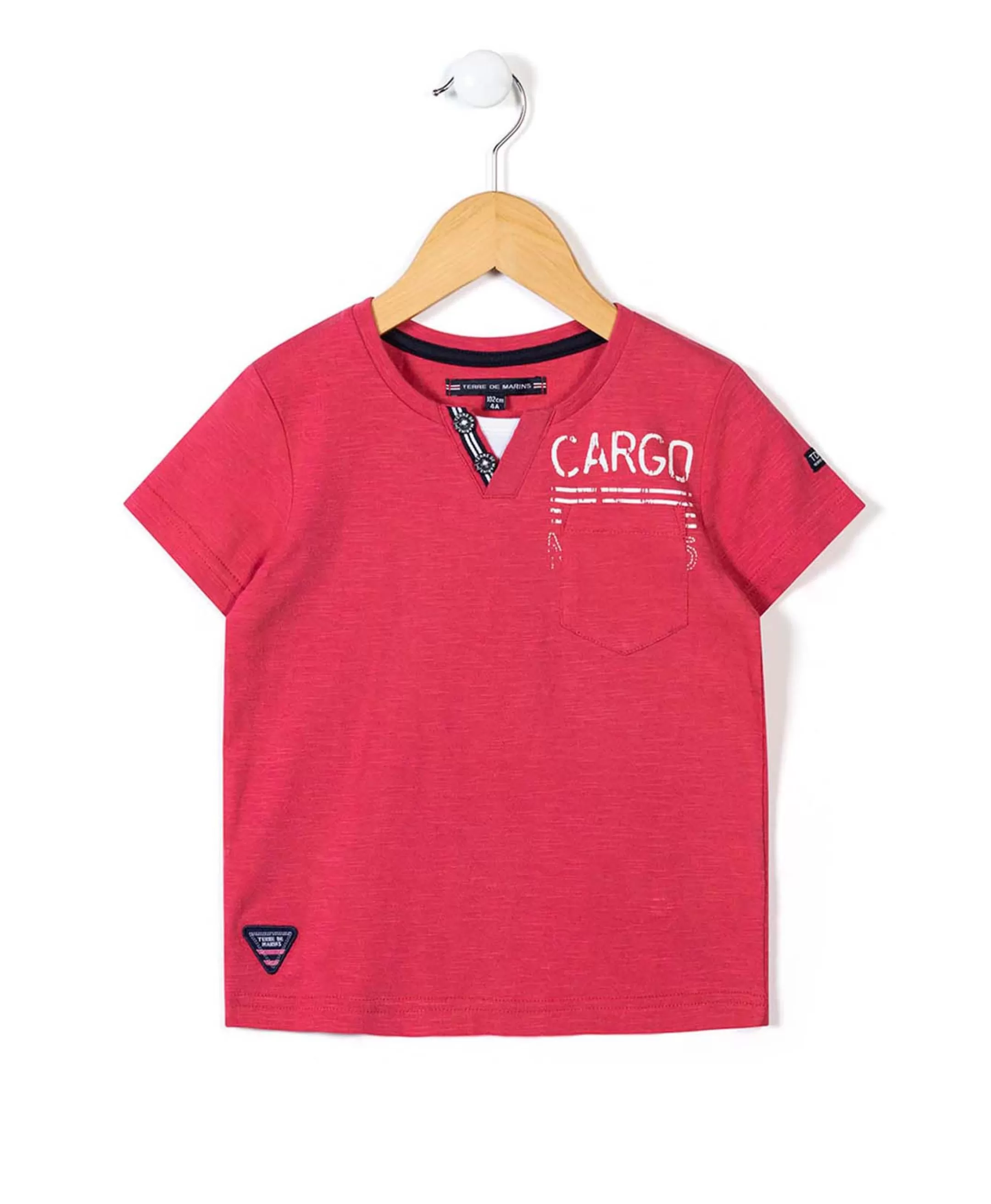 Terre de Marins TEE SHIRT MC ROUGE COQUELICOT CAPLA Sale