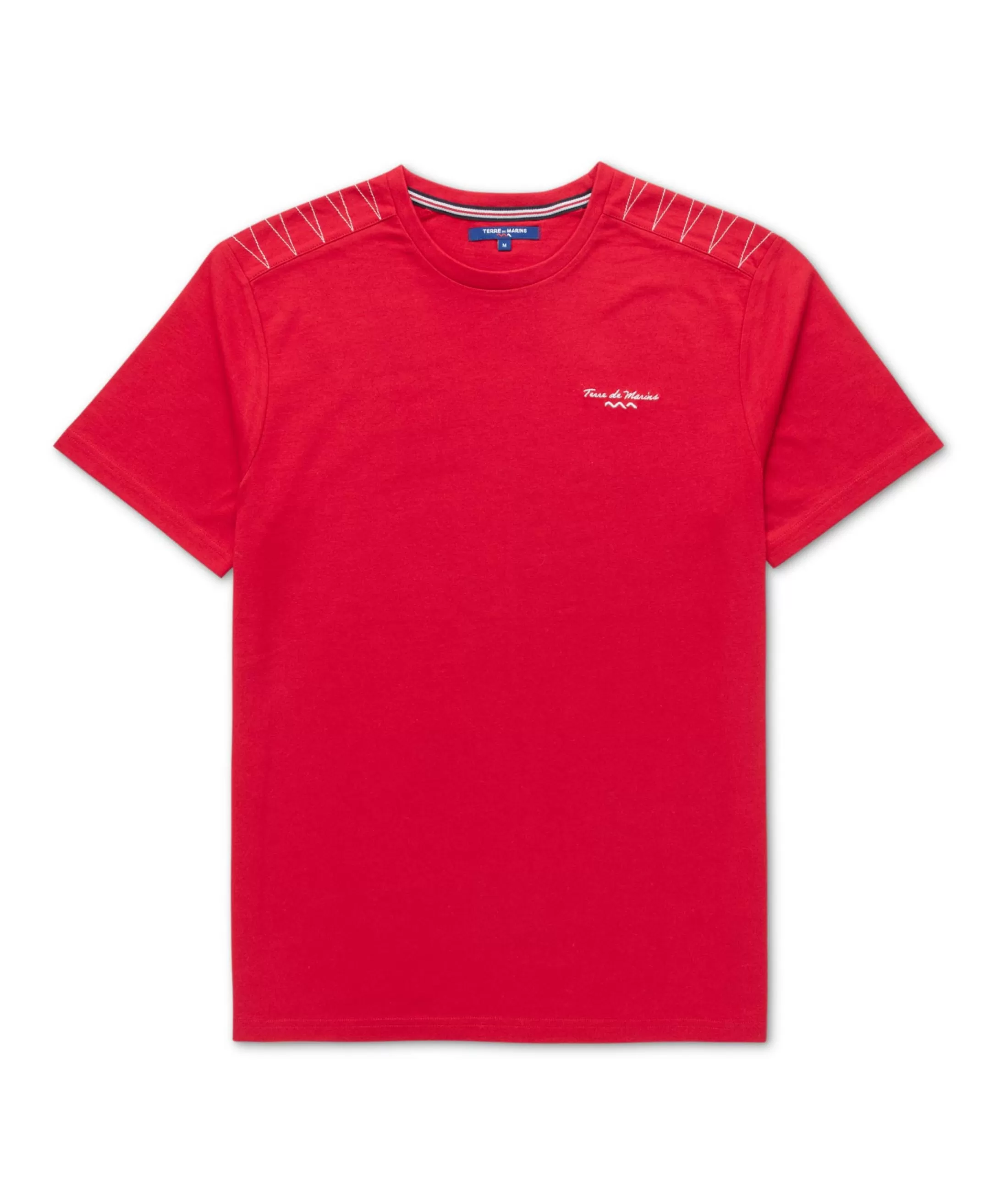 Terre de Marins TEE SHIRT MC ROUGE RUBIS ALTOA Fashion