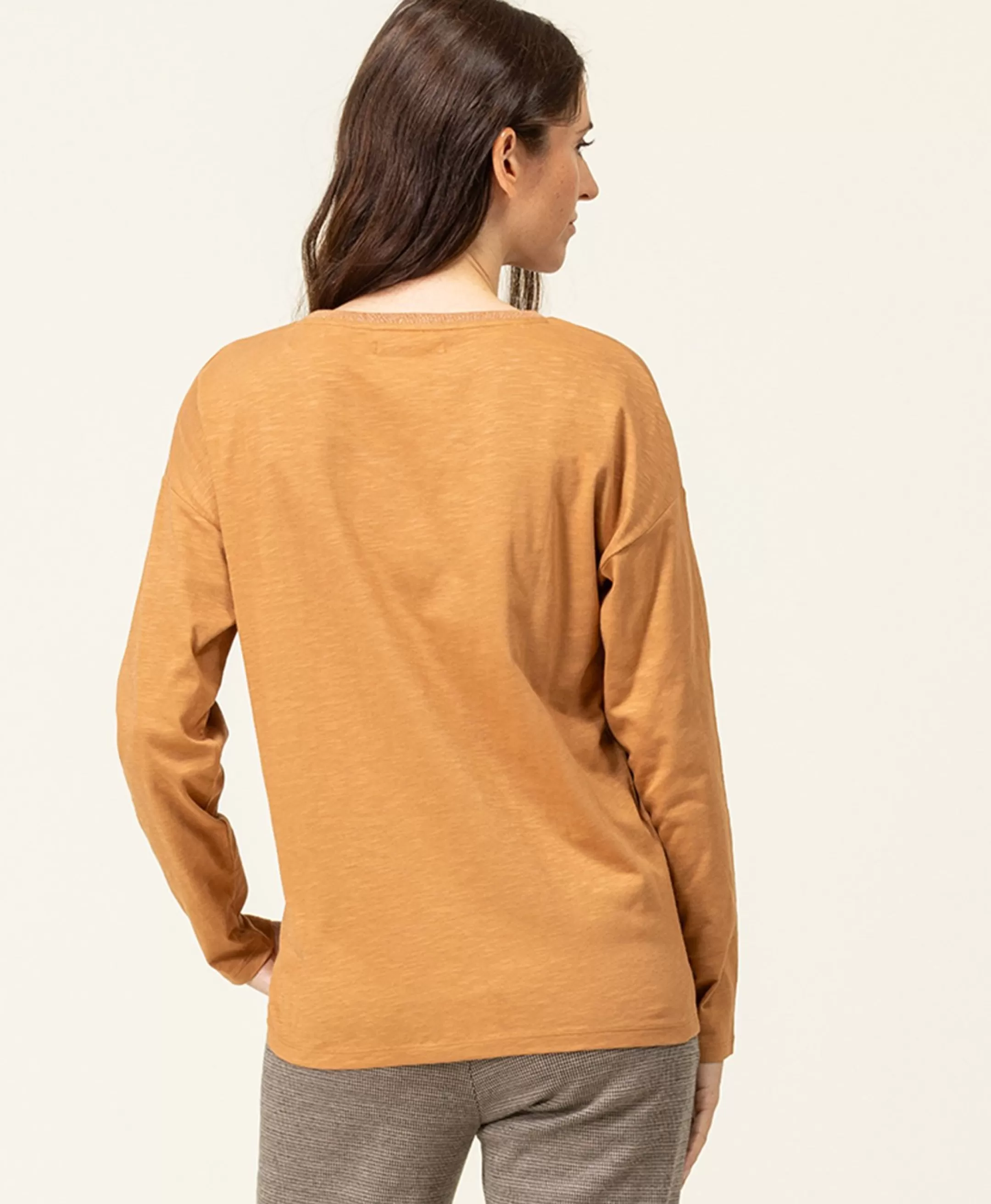 Terre de Marins TEE SHIRT ML CAMEL TRIOL Shop