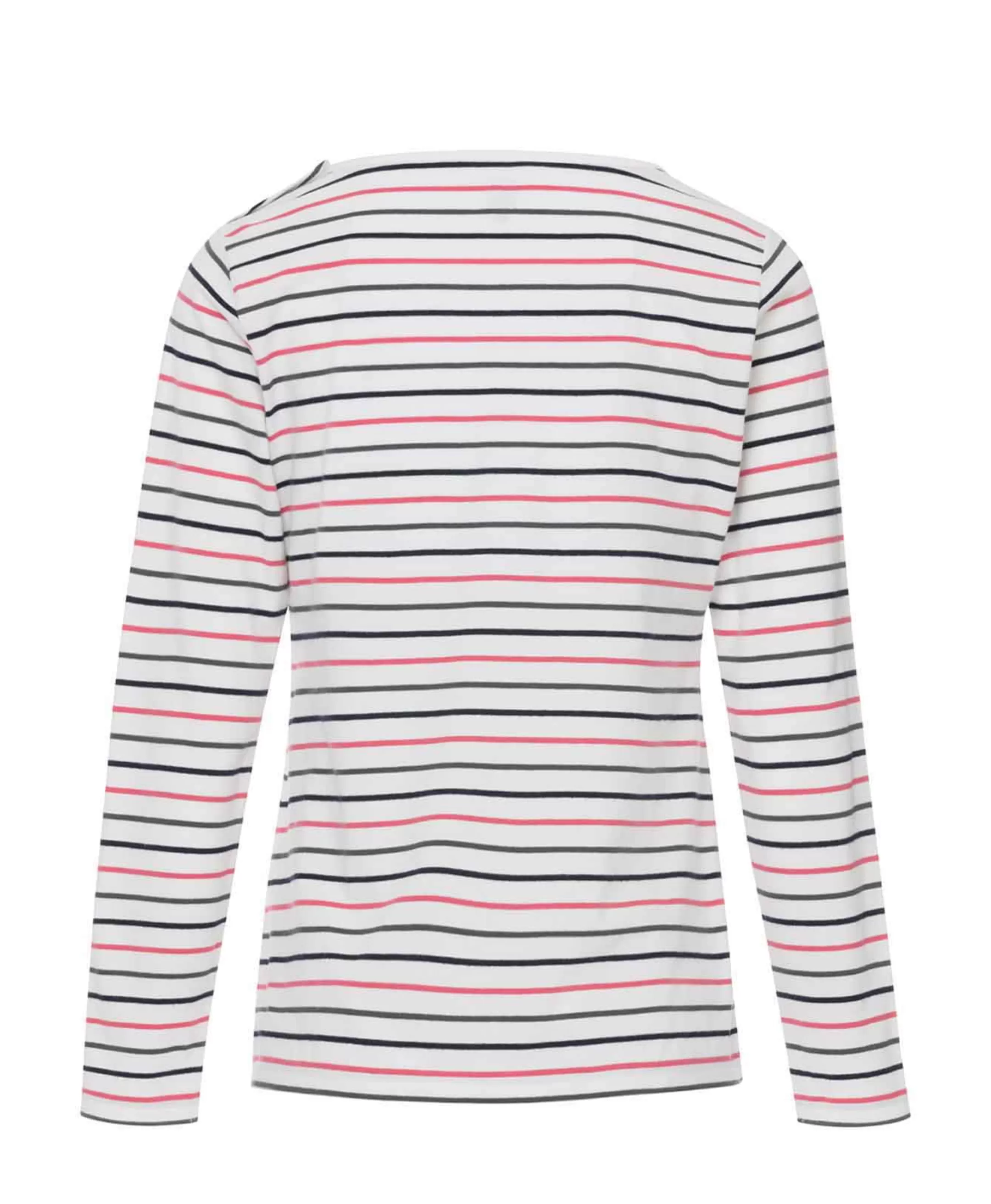 Terre de Marins TEE SHIRT ML FOND NATUREL RAYE MULTICOLORE SABIRE Discount