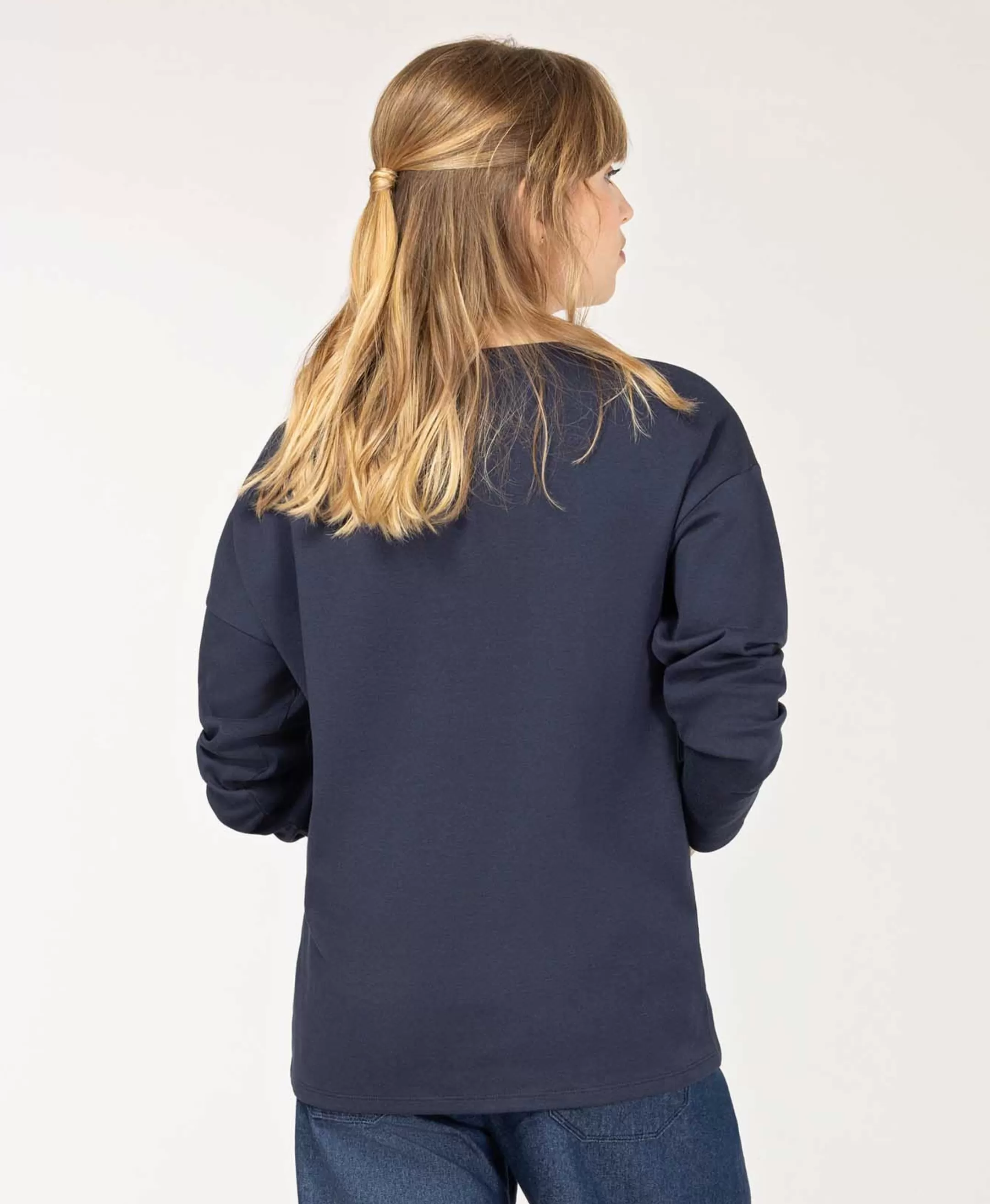 Terre de Marins TEE SHIRT ML INDIGO MERITAGE Cheap