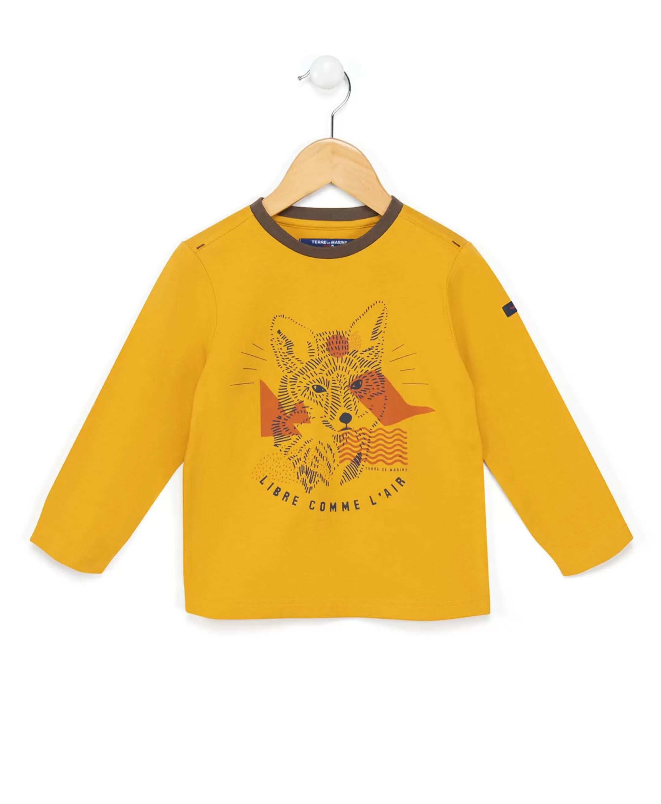 Terre de Marins TEE SHIRT ML JAUNE MIEL CANILI Shop