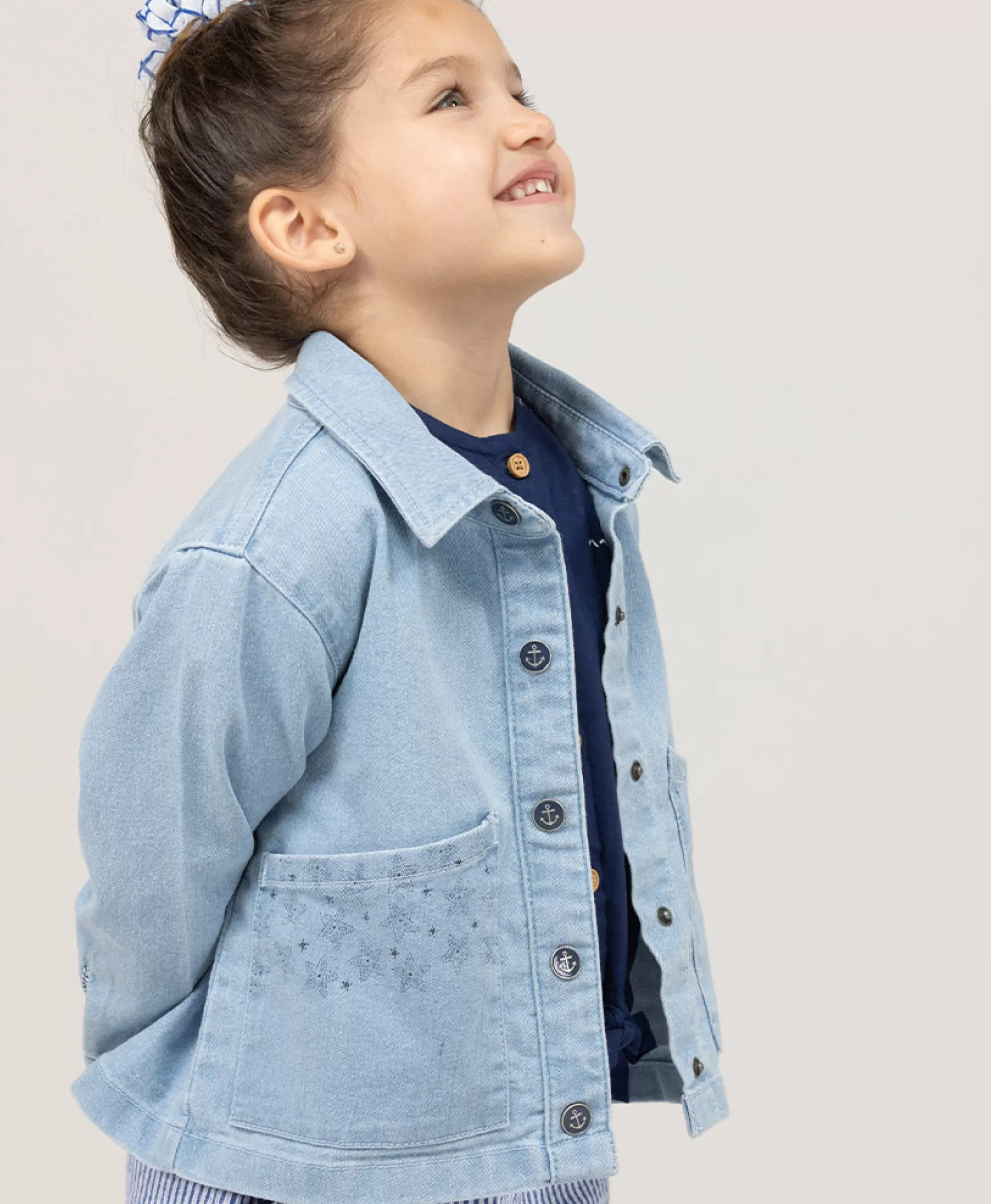 Terre de Marins VESTE ML DENIM CLAIR JOANHA Discount