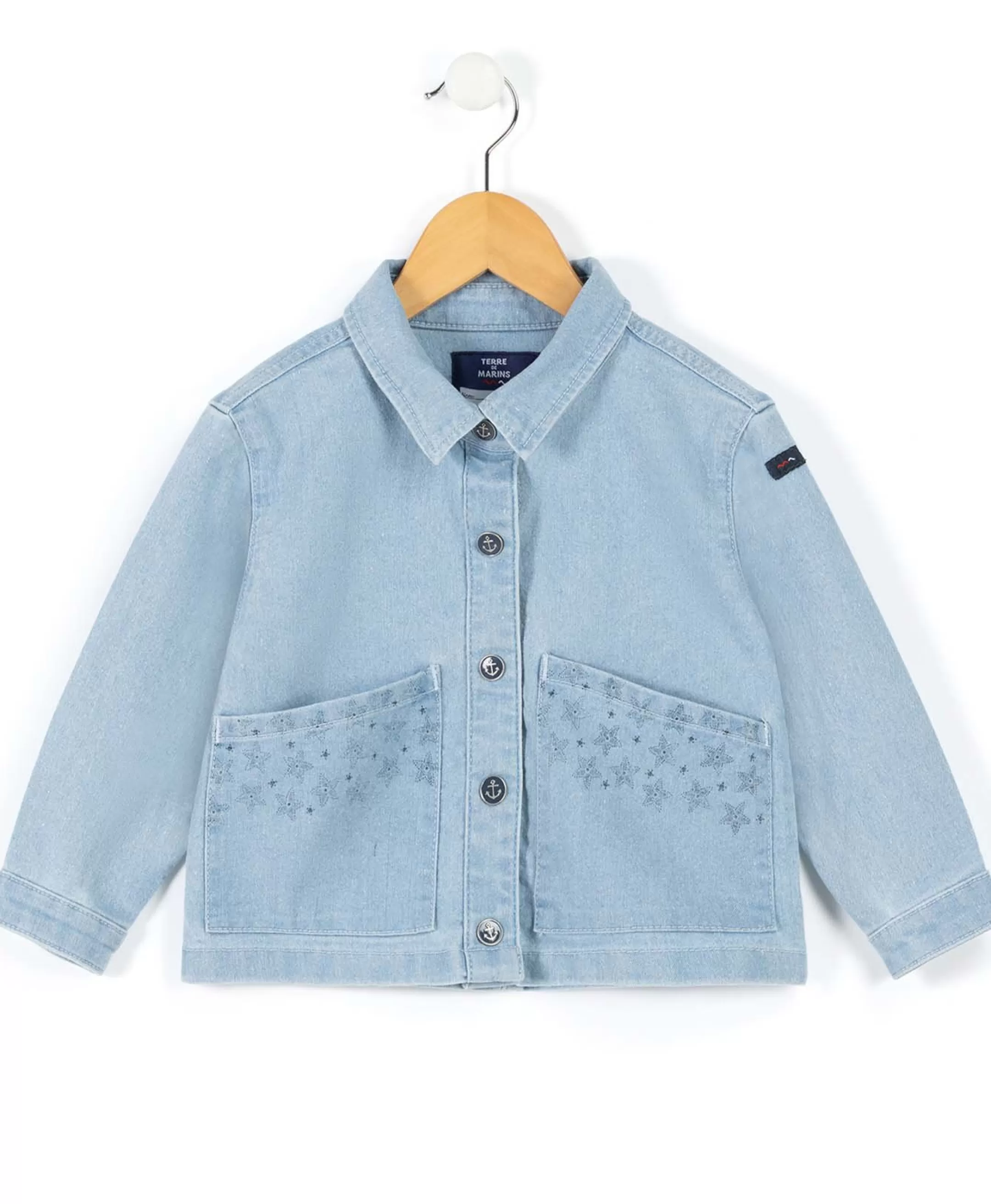 Terre de Marins VESTE ML DENIM CLAIR JOANHA Discount