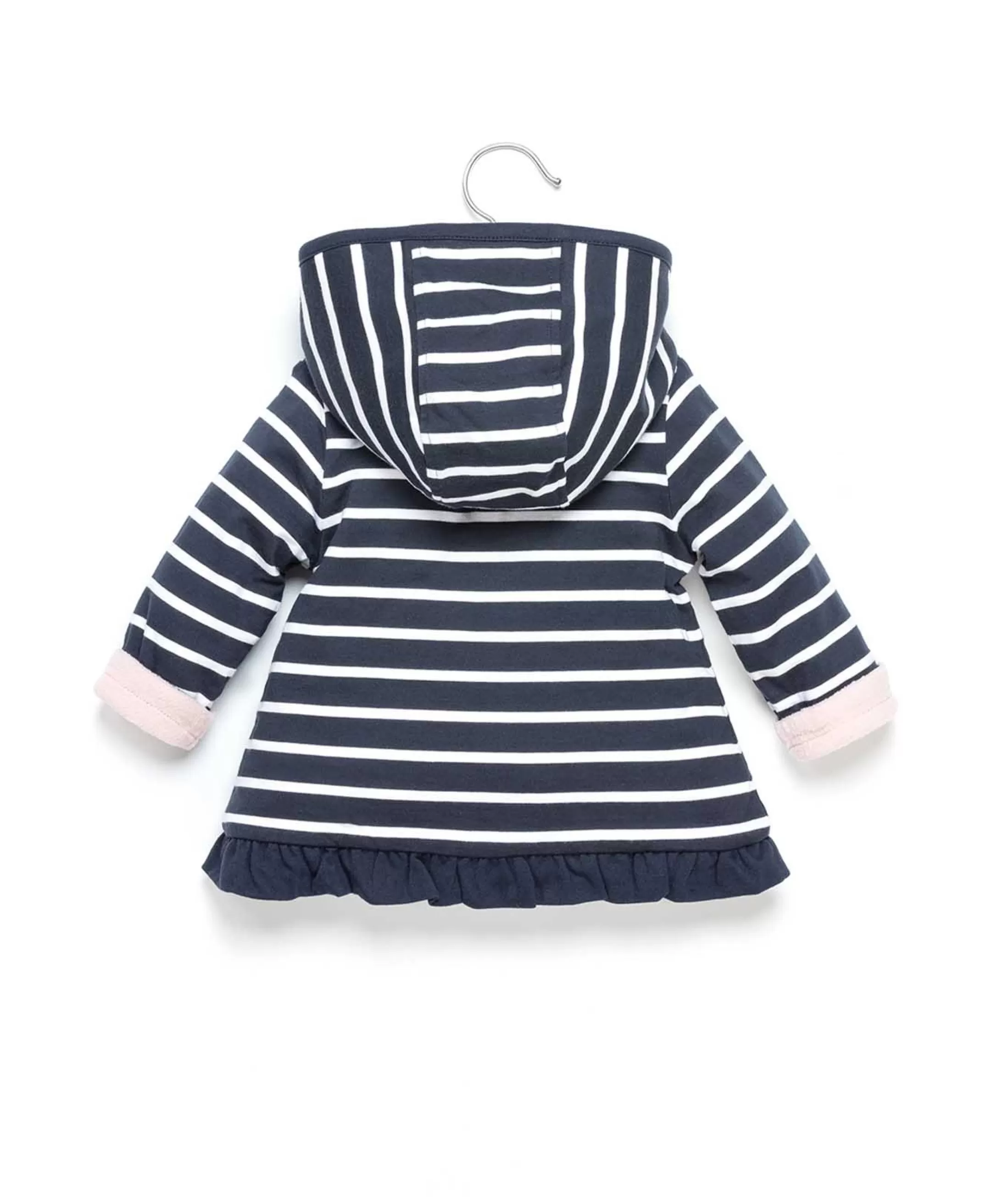 Terre de Marins VESTE ML FOND INDIGO RAYE BLANC PANGILA Fashion