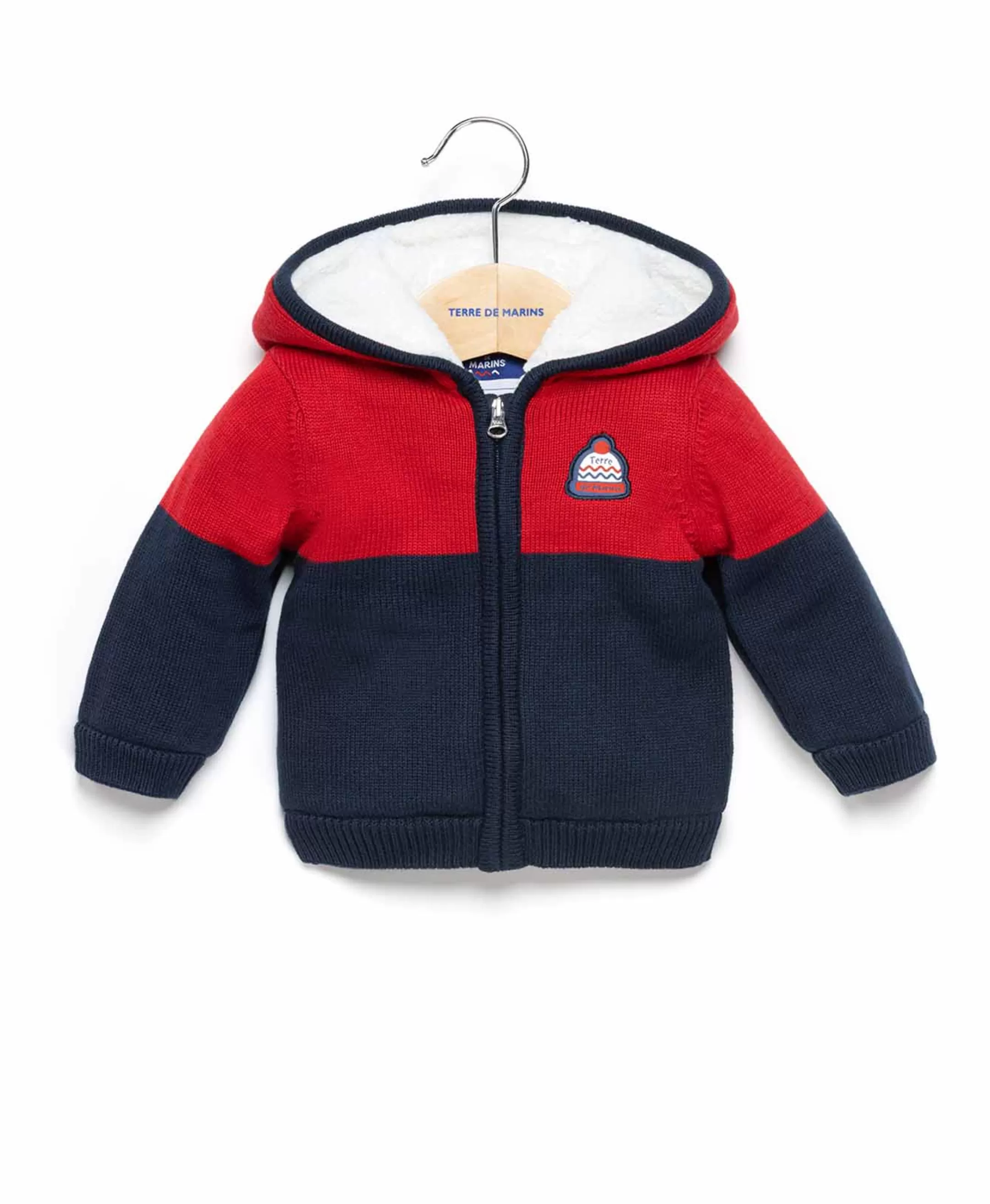 Terre de Marins VESTE ML INDIGO/ ROUGE RUBIS ITOLI Shop