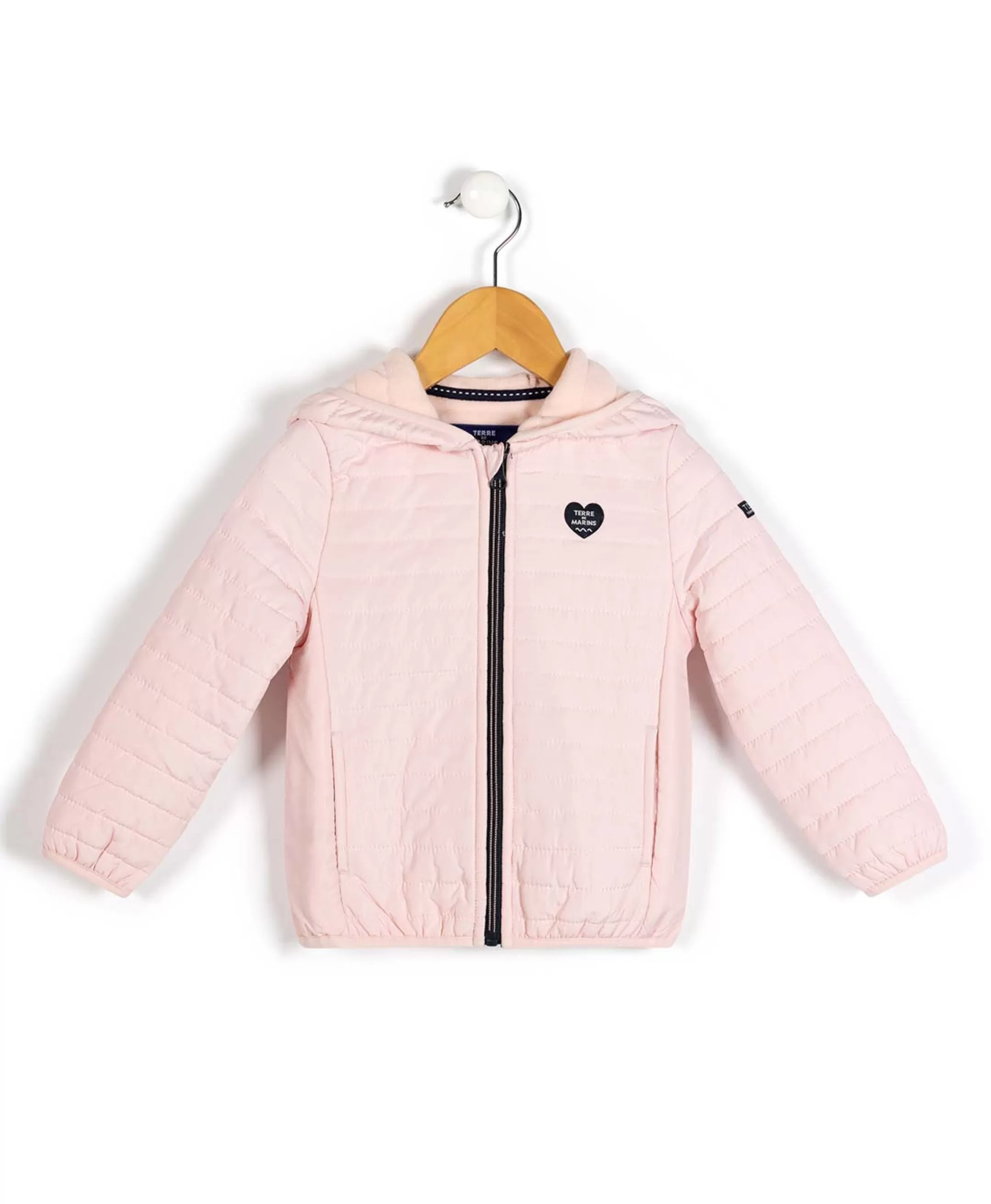 Terre de Marins VESTE POLAIRE ROSE CLAIR QORIAL New